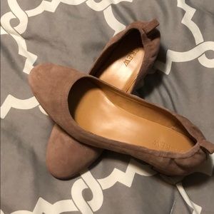 J Crew Factory Suede block heels